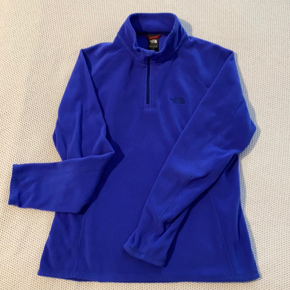 The North Face women’s half zip pullover. Cobalt blue